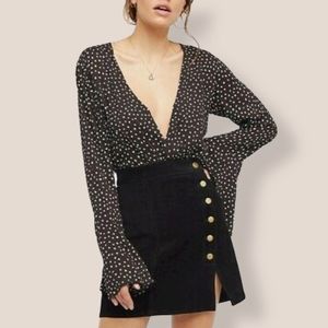 Free People Body Suit Blouse